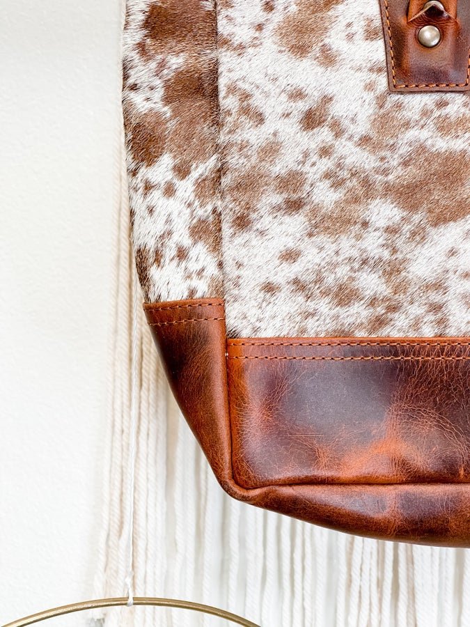 Vendywow Leather And Hair On Bag - Whiskey Skies