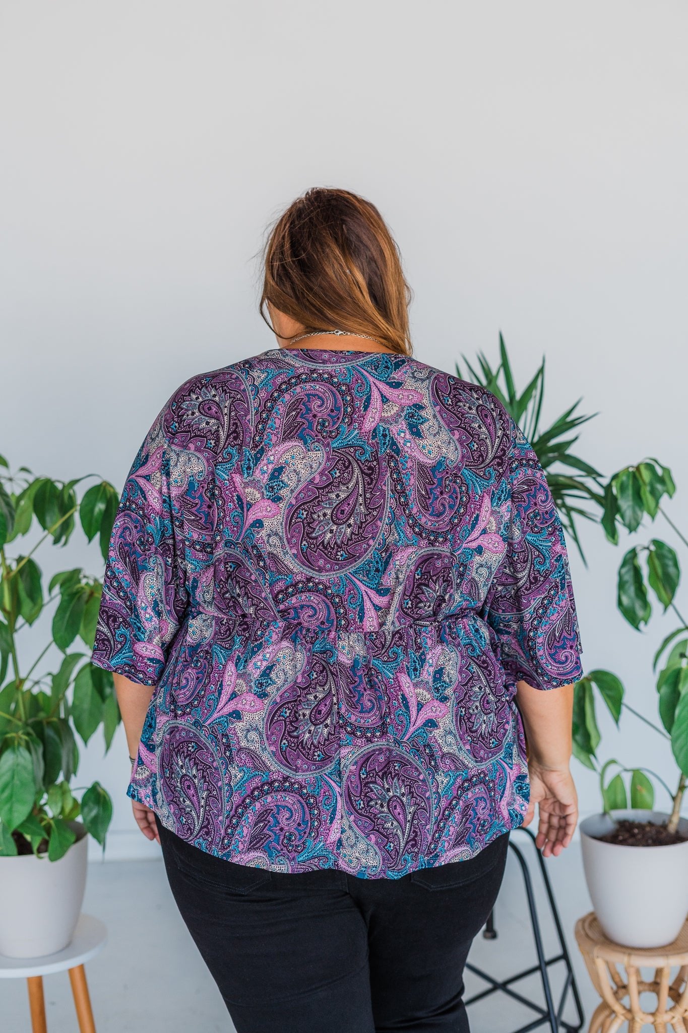 Floral & Paisley Babydoll Tunic Top