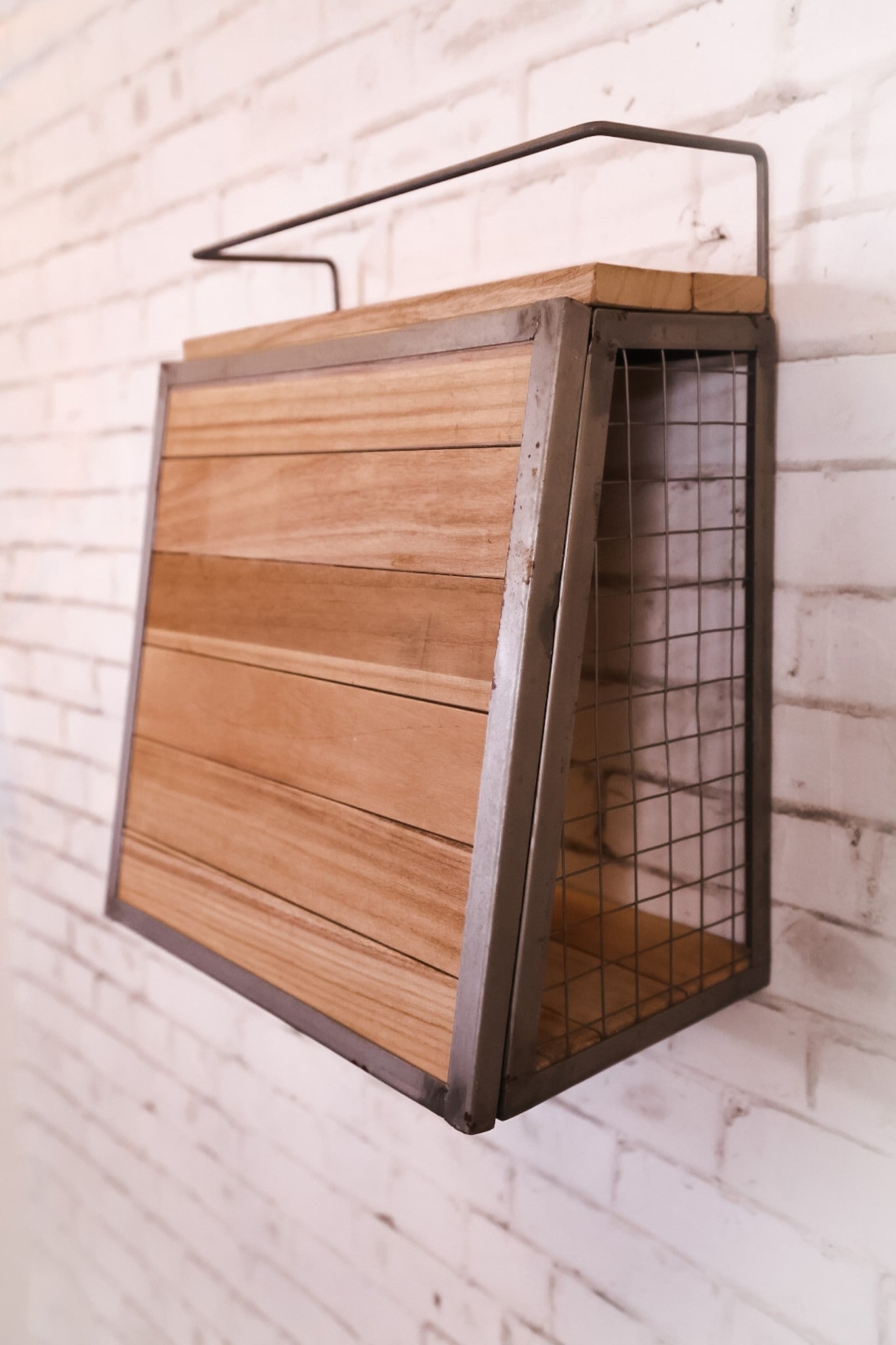 Wall Bar With Fold Down Shelf - Whiskey Skies - KALALOU