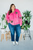 Washed Fuchsia Star Patch Hoodie - Whiskey Skies