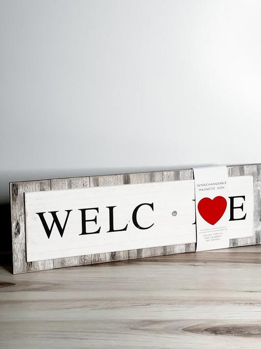 Welcome Interchangeable Magnet Sign *Final Sale* - Whiskey Skies