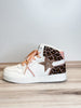 White & Blush BB High Top Sneakers - Whiskey Skies