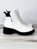 White Dana Ankle Boots *Final Sale* - Whiskey Skies