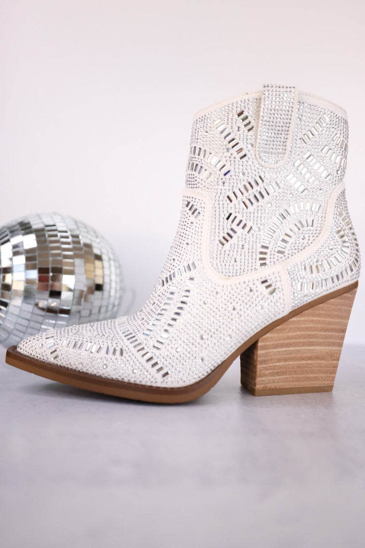 Corkys Just In Case White Crackle Boots main image 0