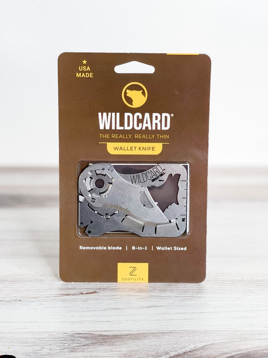 Wild Card Wallet Knife - Whiskey Skies