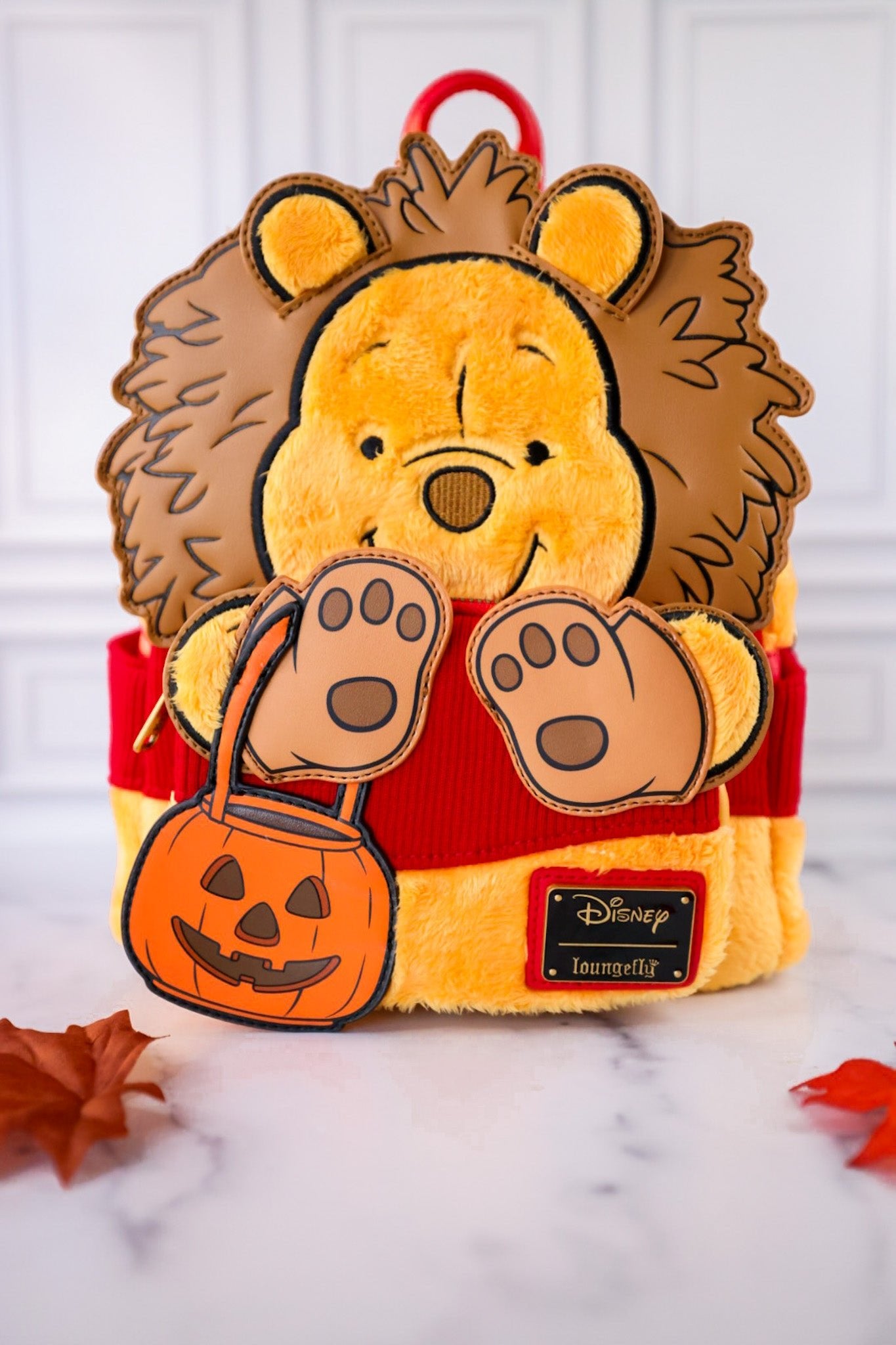 Winnie the Pooh Halloween Costume Plush Cosplay Mini Backpack - Whiskey Skies