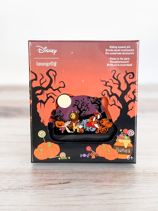 Winnie The Pooh Halloween Group Collector Pin - Whiskey Skies