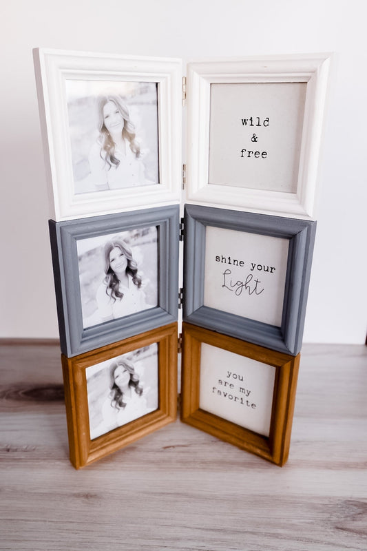 Wood Double 4x4 Frame (3 Colors) - Whiskey Skies