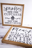 Wood Engraved Bathroom Signs (2 Styles) - Whiskey Skies