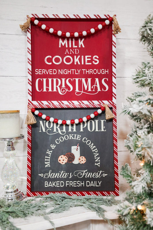 Wood Framed Christmas Sign (2 Styles) - Whiskey Skies