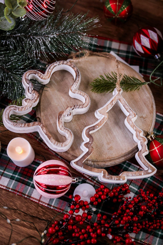 Wooden Christmas Tree Ornaments (Two Styles) - Whiskey Skies