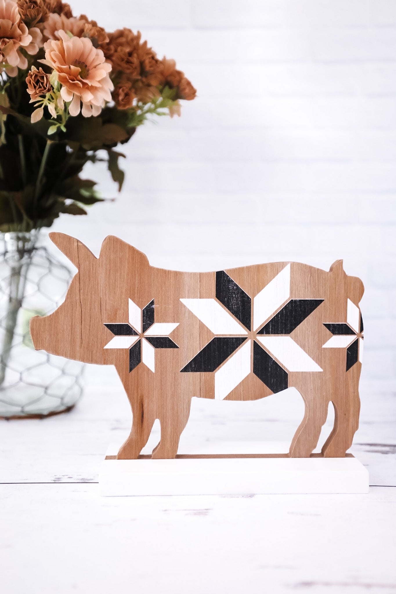 Wooden Country Animal Tabletop Sitters (3 Styles) - Whiskey Skies