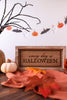 Wooden Double Sided Autumn & Halloween Sign - Whiskey Skies