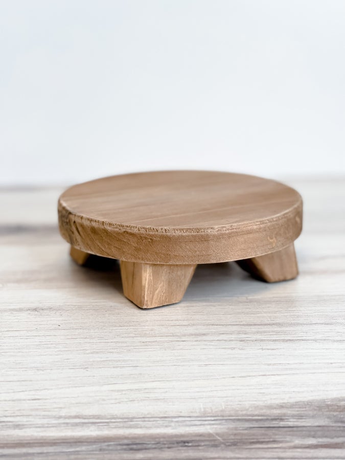 Wooden Round Mini Riser - Whiskey Skies