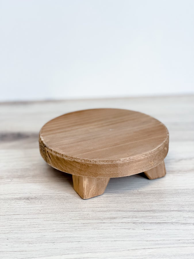 Wooden Round Mini Riser - Whiskey Skies